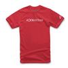 Alpinestars Wordmark T-Shirt, weiss-rot, Größe 2XL